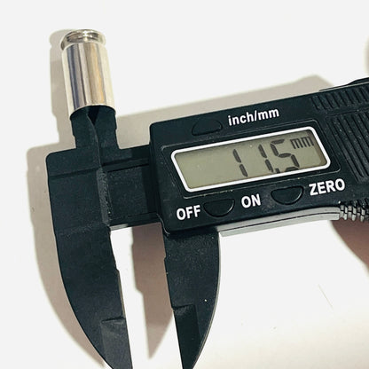 Digital caliper reading 11.5 mm across the case mouth of a used nickel 45 ACP shell