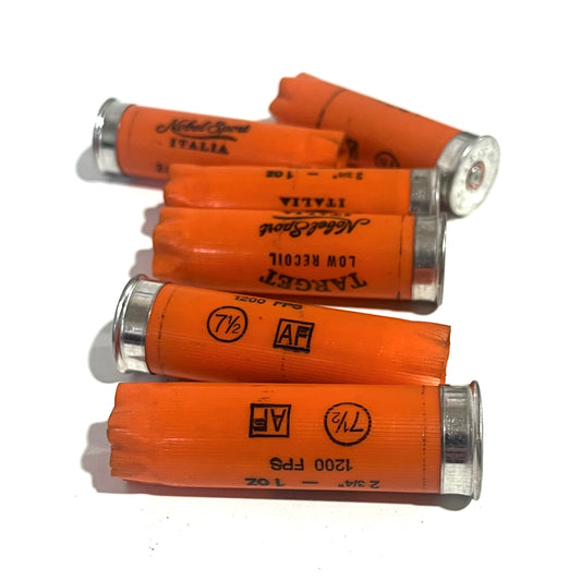 Orange Nobel 12 Gauge Empty Shotgun Shells Once Fired 12GA Hulls