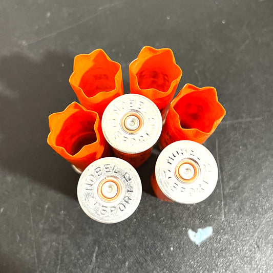 100 Orange Nobel Sport Target Empty Shotgun Shells 12 Gauge Shotshells Spent Hulls Cartridges 12GA