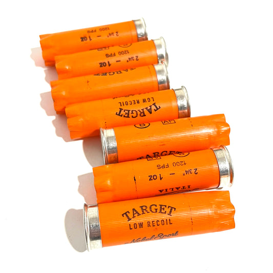 100 Orange Nobel Sport Target Empty Shotgun Shells 12 Gauge Shotshells Spent Hulls Cartridges 12GA
