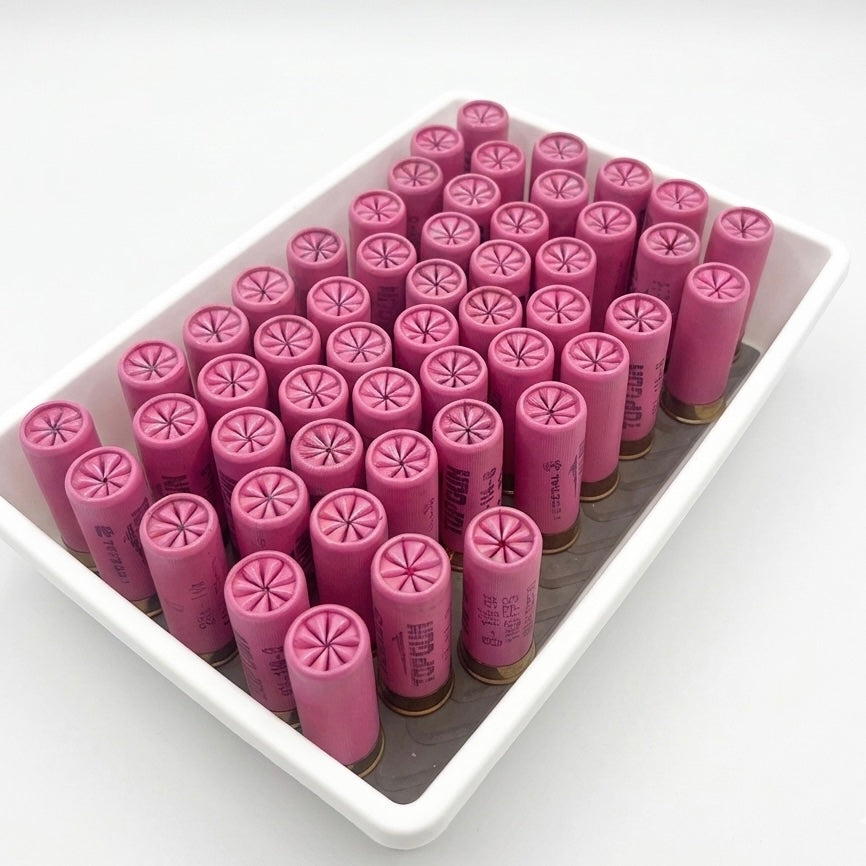 Pink Federal Dummy Rounds — Gold Brass Bottom, 12 Gauge, Qty 10