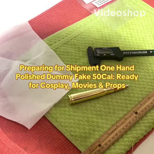 Load and play video in Gallery viewer, Dummy 50 Caliber BMG Hand Polished Real Once Fired Brass Casings And Bullet Qty 1 | FREE SHIPPING
