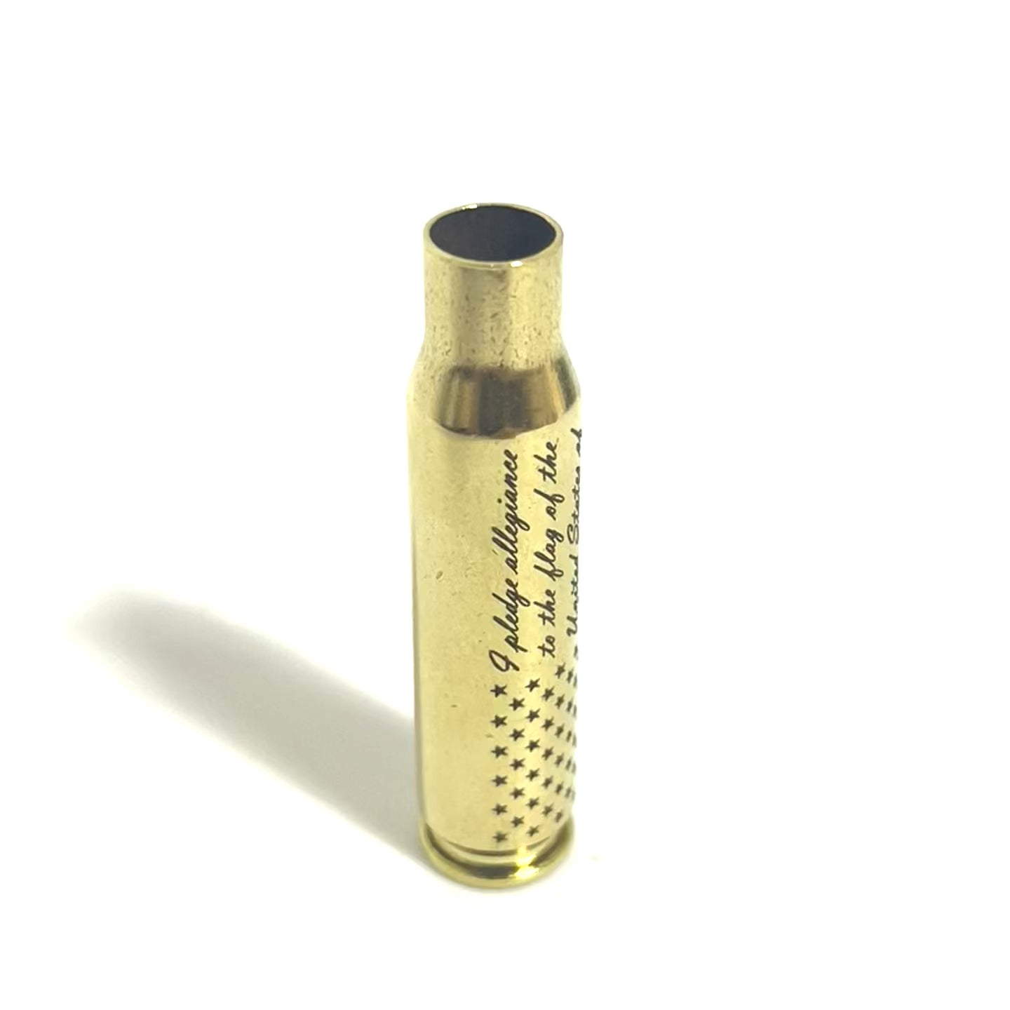 Pledge Of Allegiance Gadsden Flag 308 WIN Engraved Brass