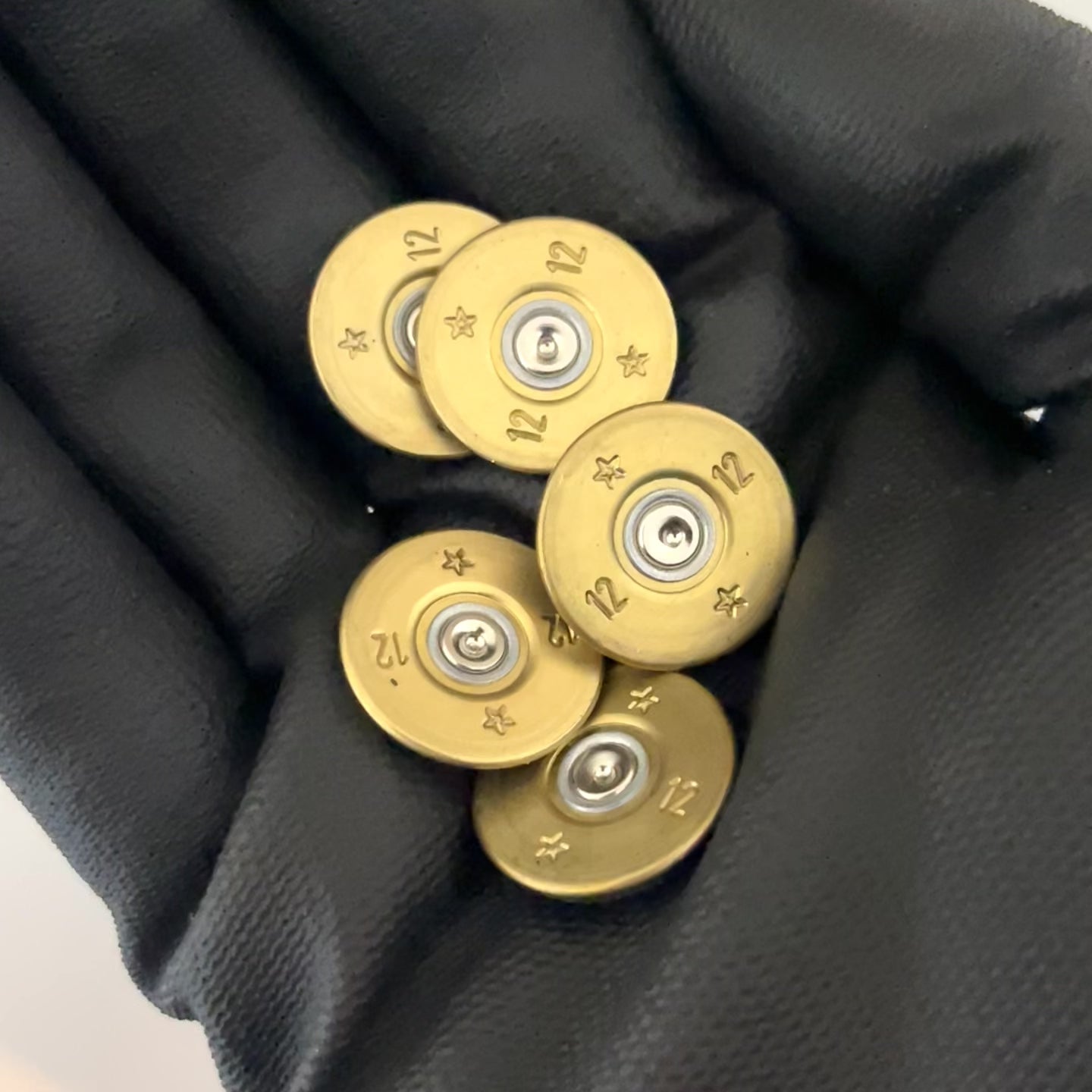 Starred 12 Gauge Gold With Silver Slices For Bullet Jewelry