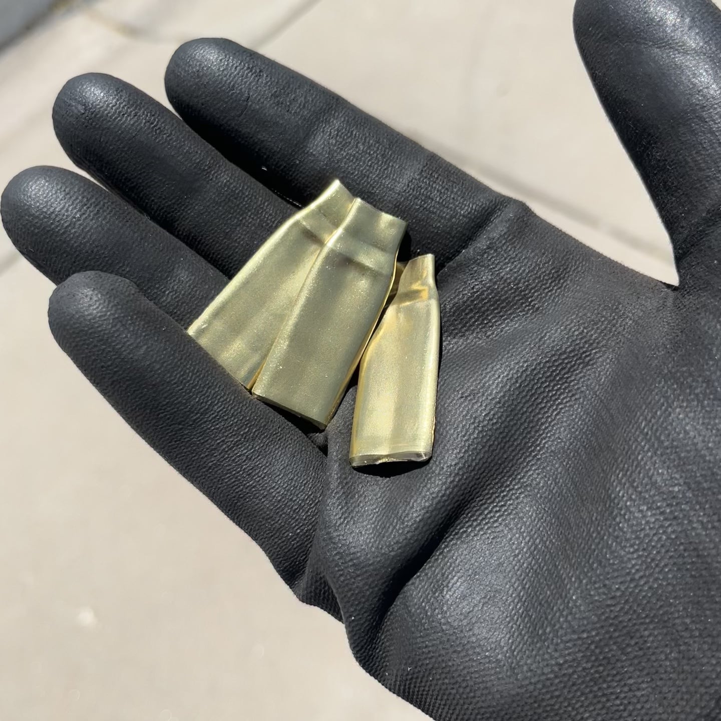 Flattened Brass Blanks For Metal Stamping Real Fired Bullet Casings
