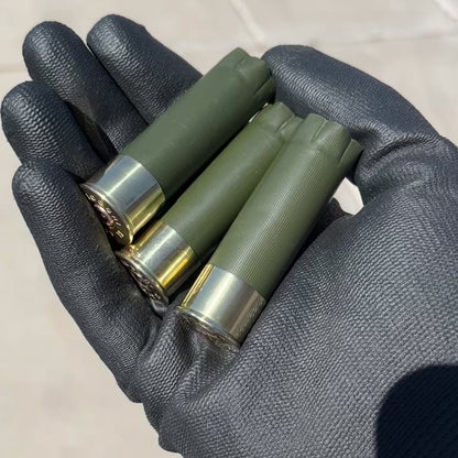 Blank Olive Green High Brass Shotgun Shells 12 Gauge Blank Hulls No Markings DIY Boutonniere Ammo Crafts 8 Pcs