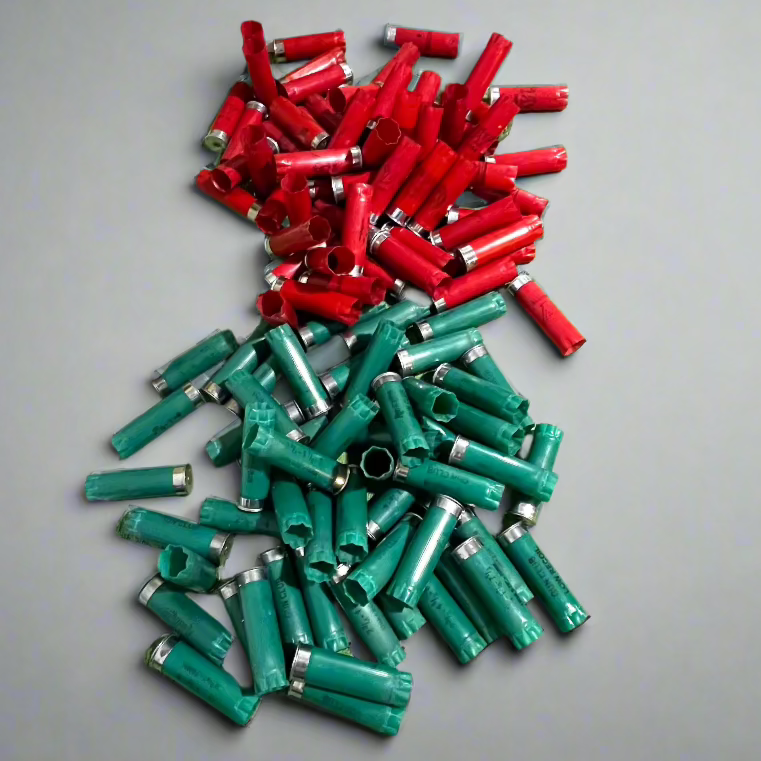 Red and Green Shotgun Shells for Christmas Decorations