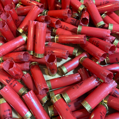 Bulk Pile Of Red Winchester AA 12 Gauge empty Hulls