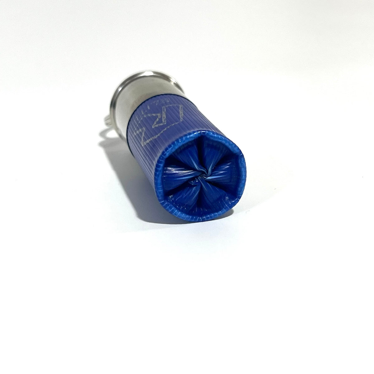 Blue Shotgun Shell Keychain