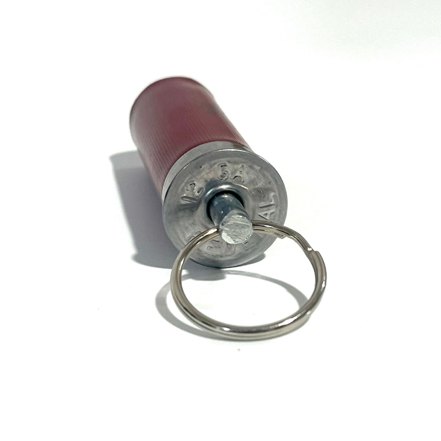 Federal Dark Red 12 Gauge Shotgun Shell Keychain — Classic Color