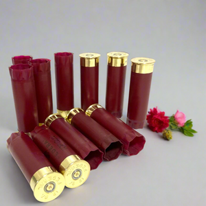 Blank Dark Red Shotgun Shells 12 Gauge No Markings On Hulls DIY Boutonniere Wedding Crafts