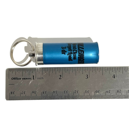 Shotgun Shell Key Ring Electric Blue