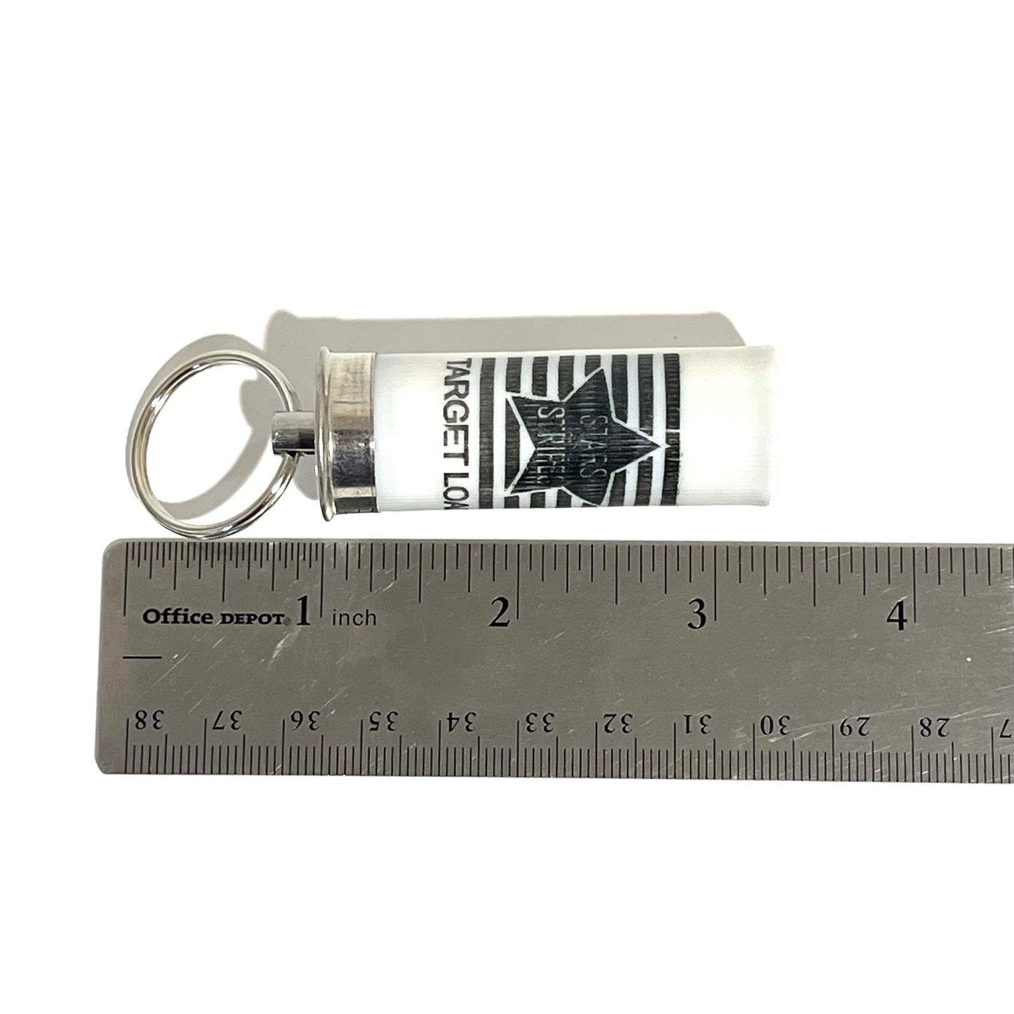 Shotgun Shell Key-Ring White