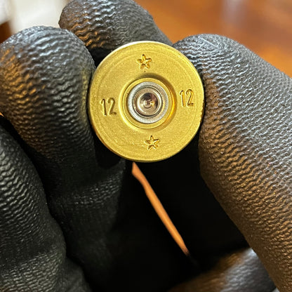 Starred 12 Gauge Gold With Silver Slices For Bullet Jewelry