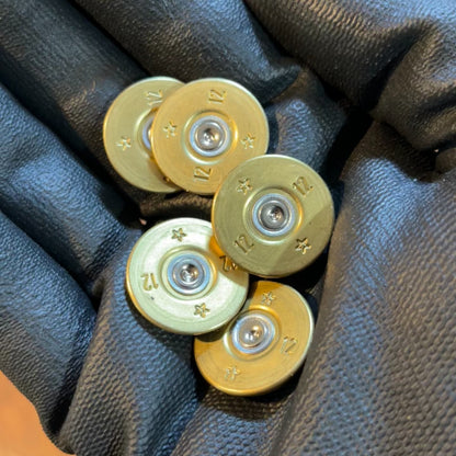 Starred 12 Gauge Gold With Silver Slices For Bullet Jewelry