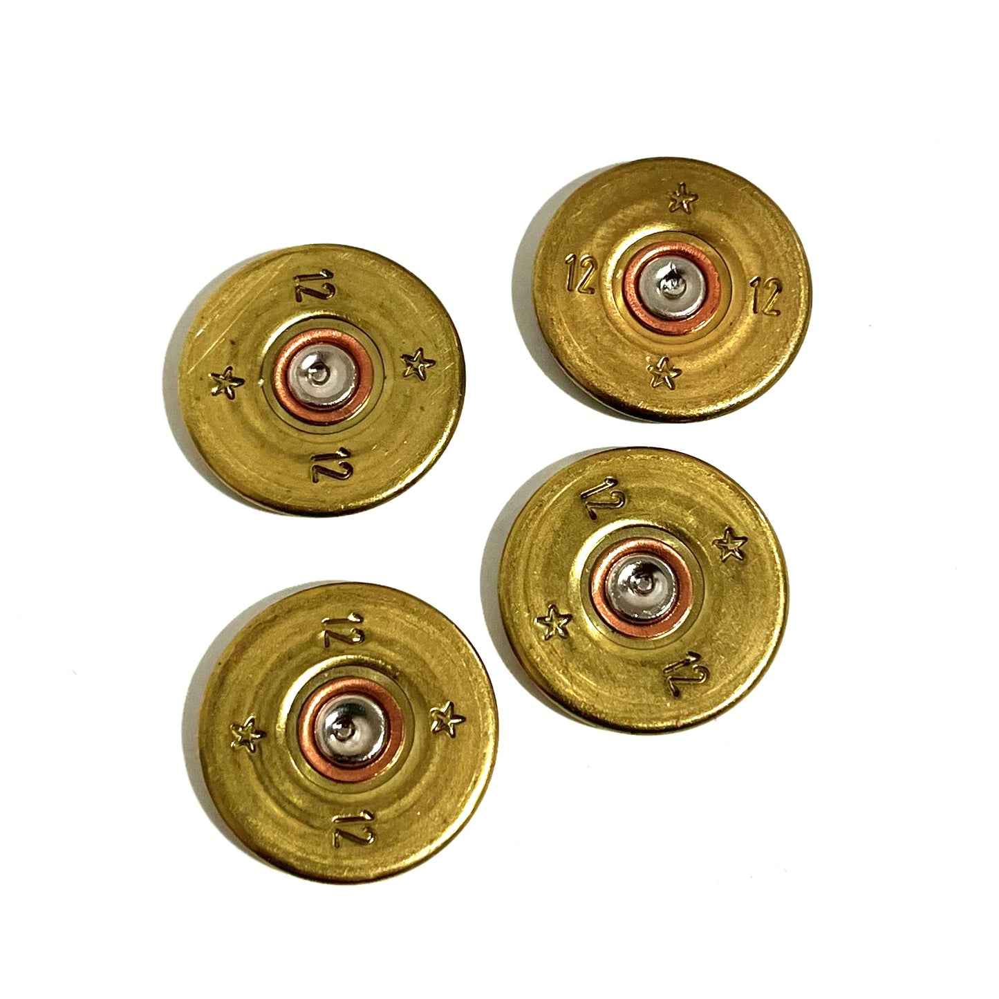 Starred 12 Gauge Tri Color Slices For Bullet Jewelry