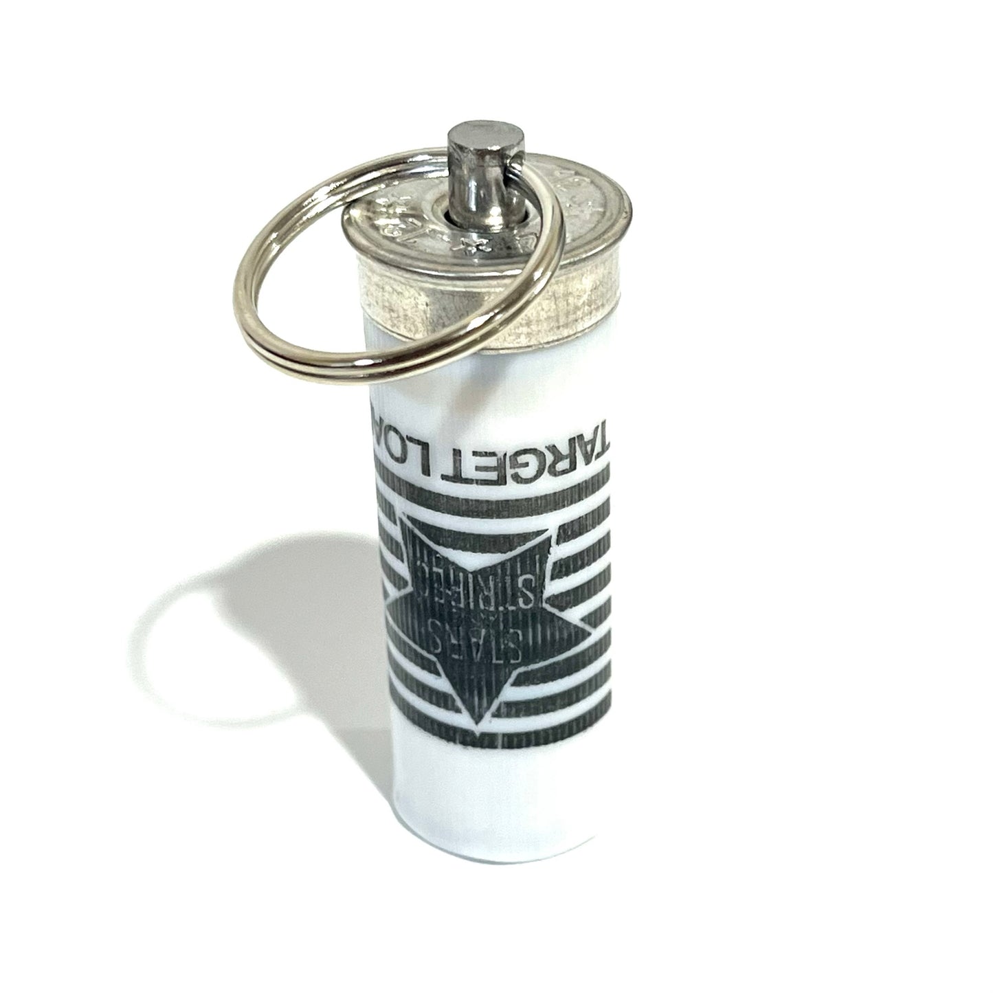 Stars & Stripes Shotgun Shell Key-Chain 12 Gauge White