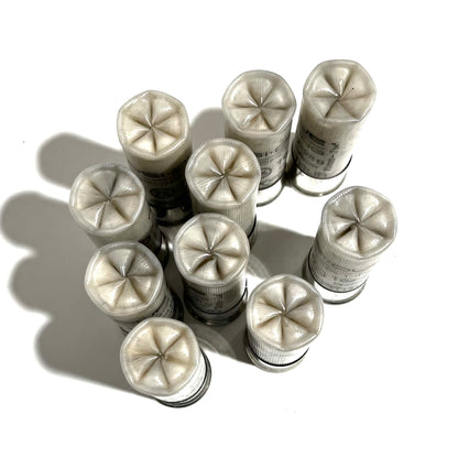 Translucent High Brass Dummy Rounds Inert Shotgun Shells 12 Gauge Fake Spent Hulls Used Casings 12GA Qty 10