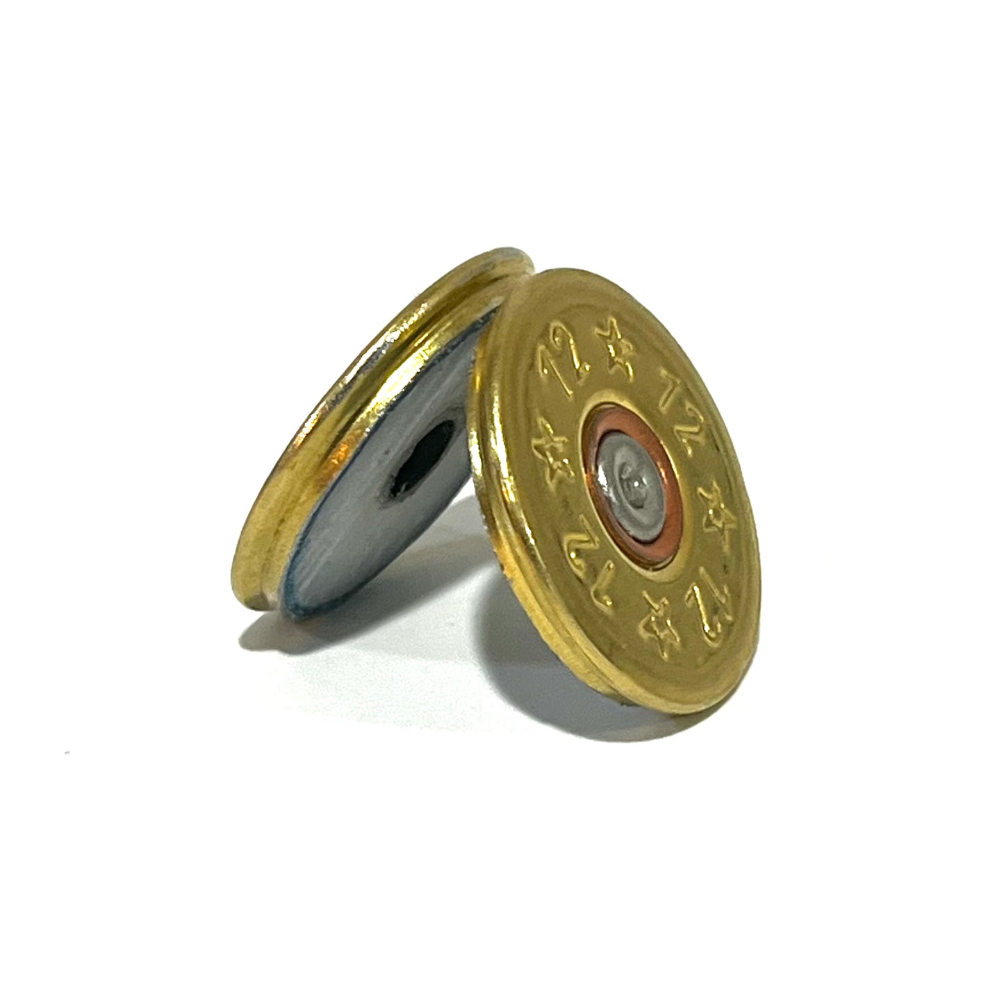 Tri-Color Stars Gold 12 Gauge Shotgun Shell Slices Qty 15