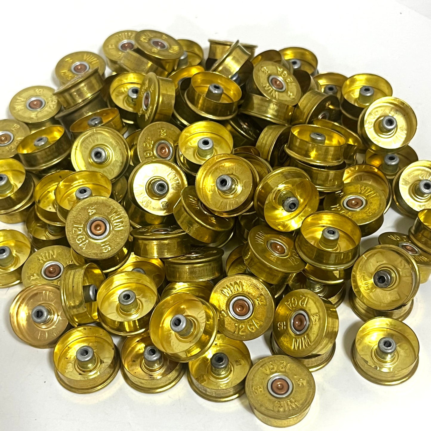 Winchester AA Gold Headstamps 12 Gauge Brass Bottoms 100 Pcs