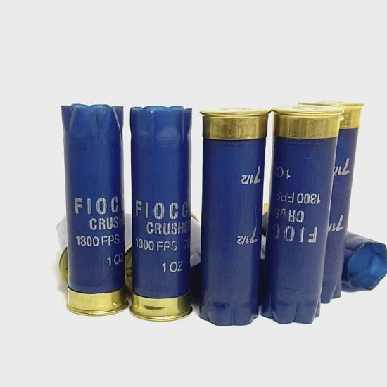 Navy Blue Fiocchi Empty Shotgun Shells 12 Gauge Dark Blue Used Hulls