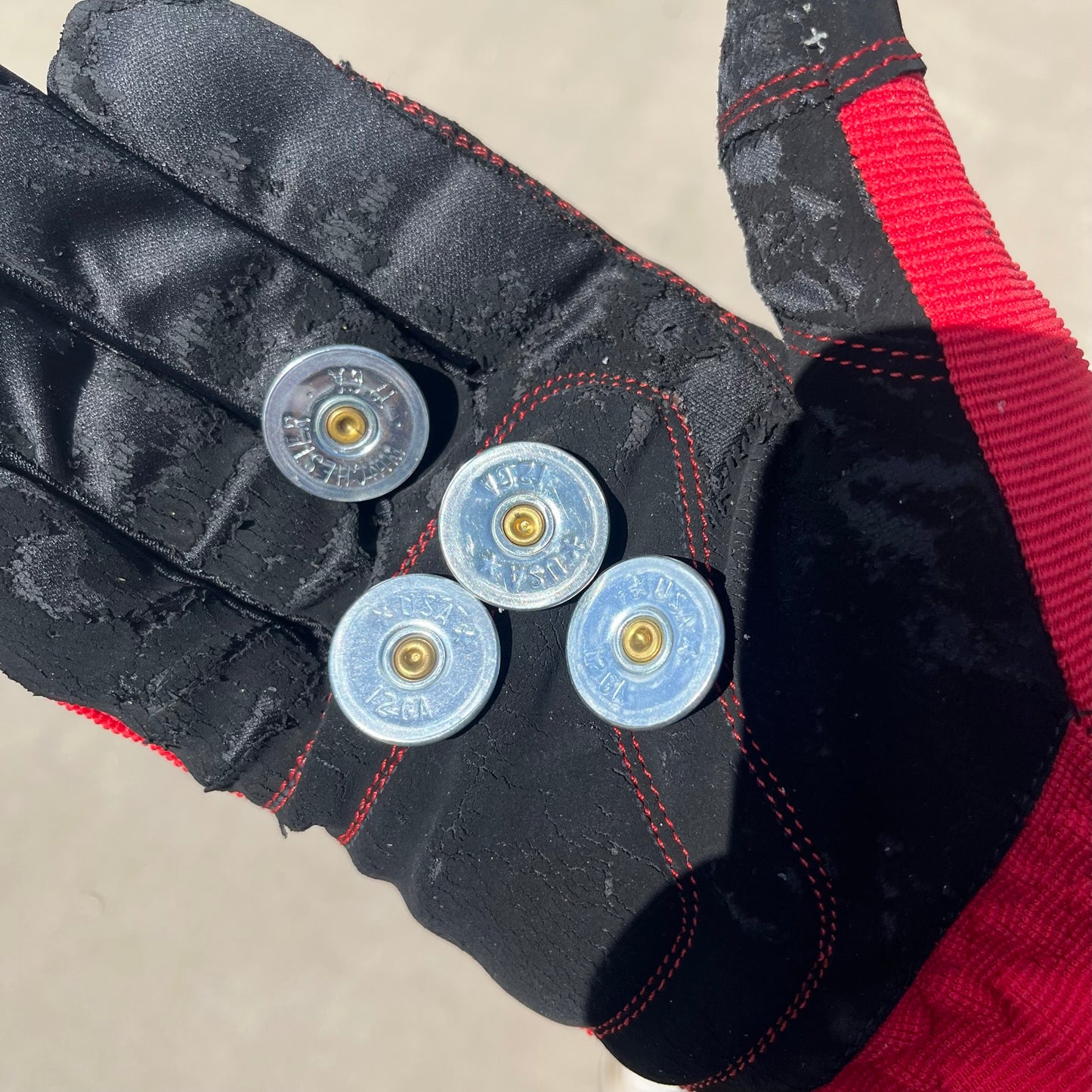 12 gauge shotgun shell cut brass ends