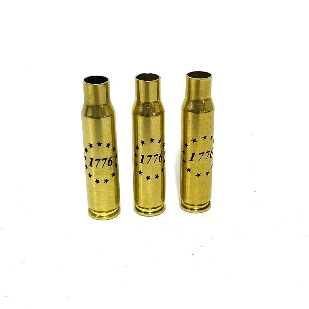 308 WIN Brass Shells 1776 Betsy Ross Engraved Casing 5 Pcs