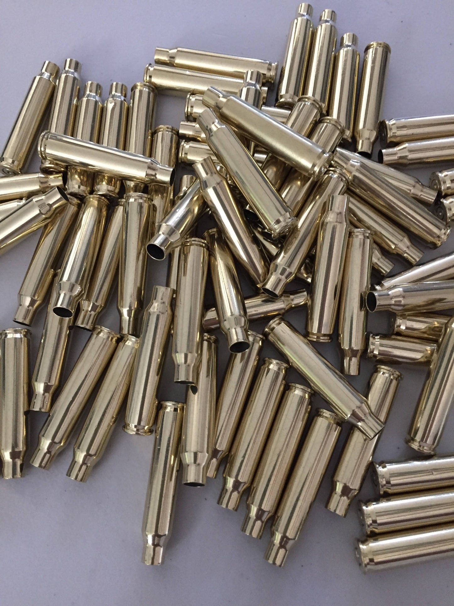 spent 5.56 brass shells