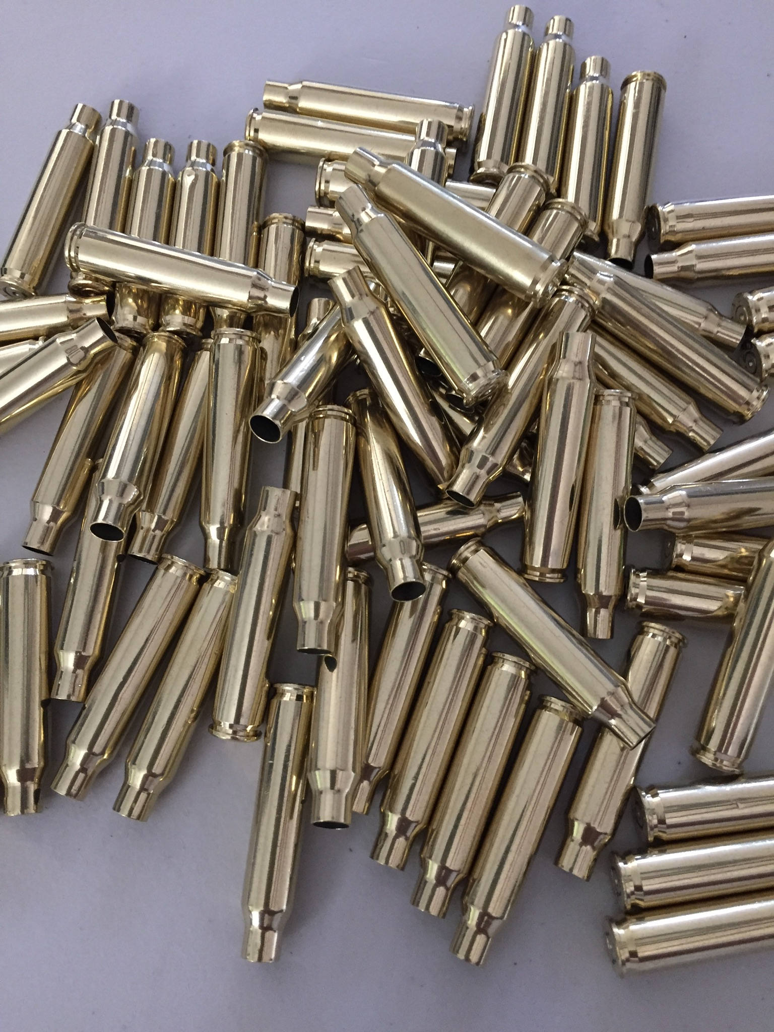 spent 5.56 brass shells