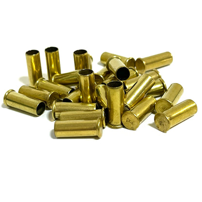 Pile of spent empty .22LR brass casings