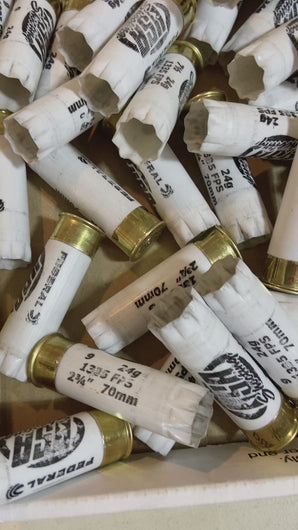 White Shotgun Shells Empty 12 Gauge Hulls Once Fired Used Spent 12GA Shot Gun Casings Ammo Crafts