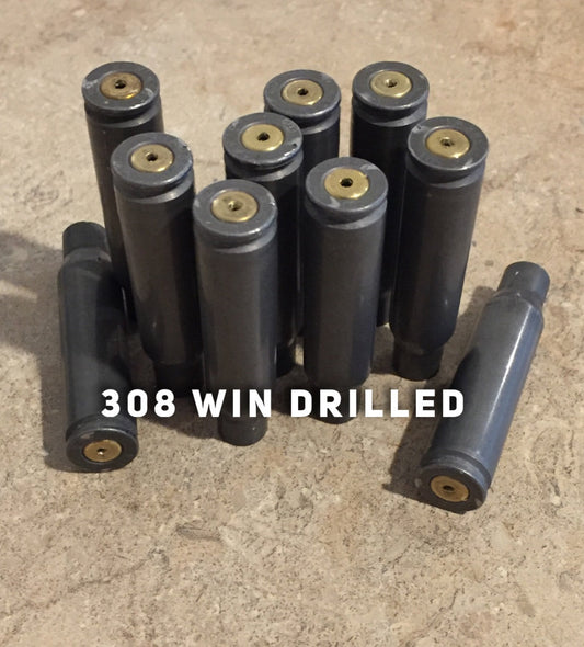 308 Steel Shells Drilled Empty Used Spent Casings 308 WIN