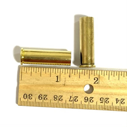 Empty Brass Shells 357 Magnum Spent Casings Ammo Used Cartridges Hand Polished Qty 5 Pcs - Free Shipping