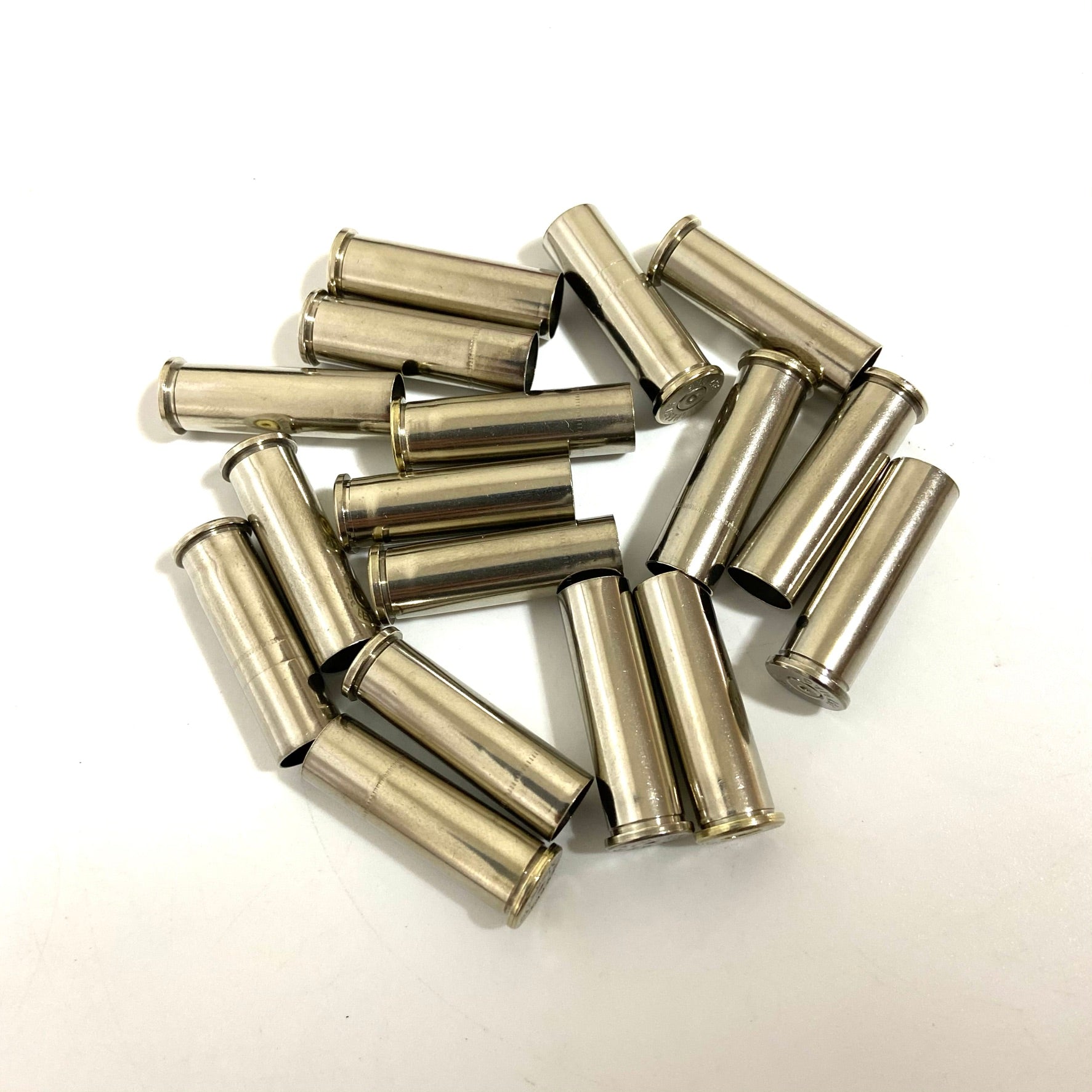 357 Winchester Mag Empty Nickel Shell Casings Used Spent Ammo Cartridg ...