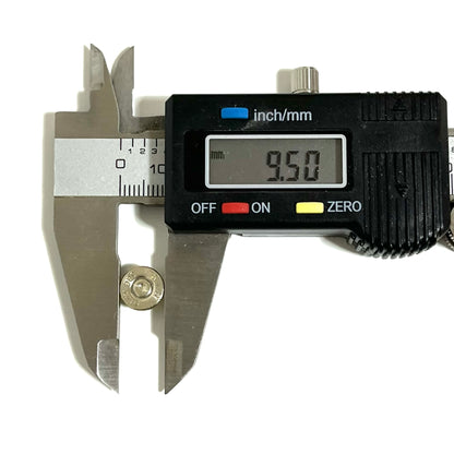 .380 Auto Nickel Bullet Slices — Thin Cut, Polished (Qty 15)