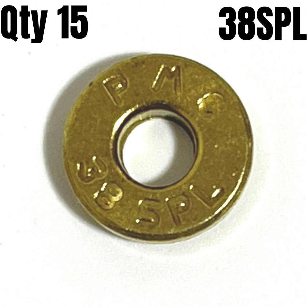 38 Special Deprimed Polished Bullet Slices Qty 15 | FREE SHIPPING