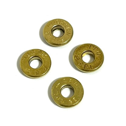 38 Special Deprimed Polished Bullet Slices Qty 15 | FREE SHIPPING