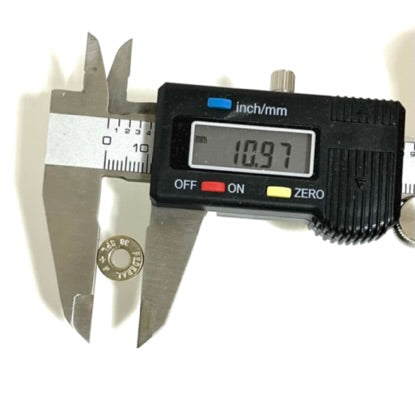 38 Special Deprimed Polished Nickel Bullet Slices Qty 15