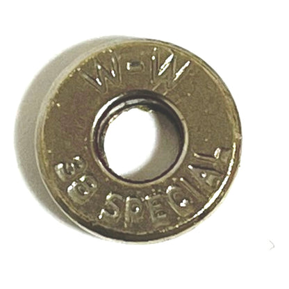 38 Special Deprimed Polished Nickel Bullet Slices Qty 15