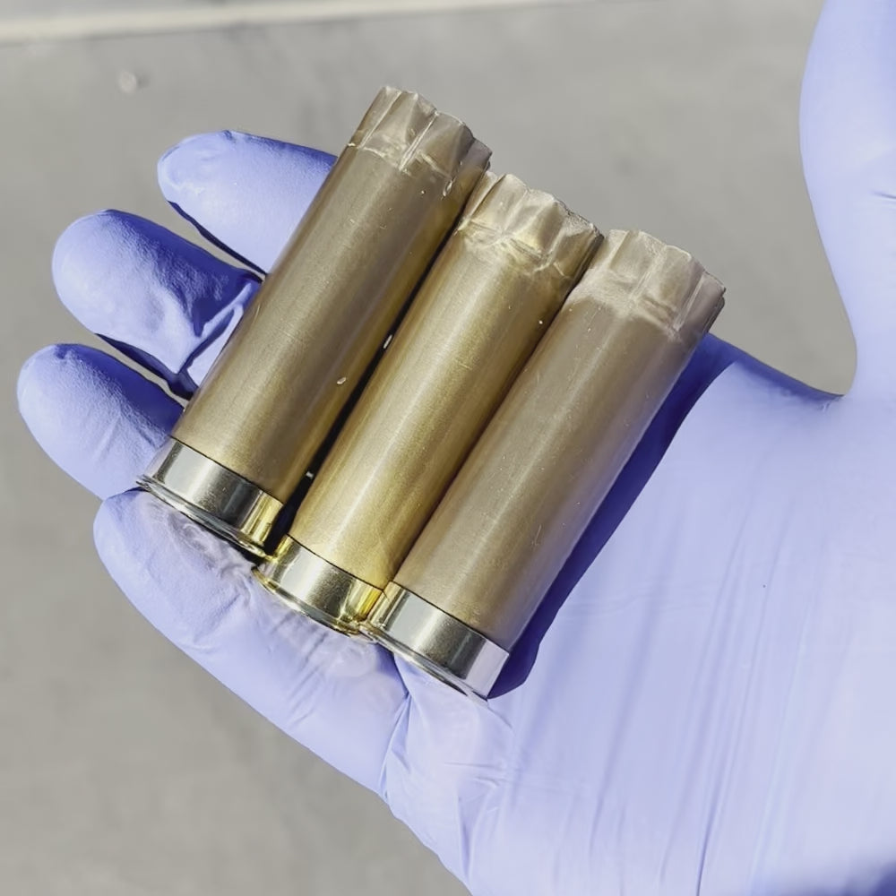 Shotgun Shell Wedding Boutonnieres Gold