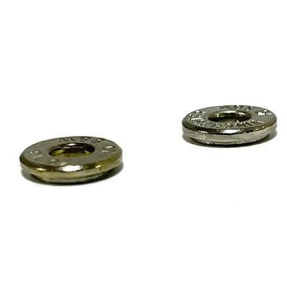 Nickel 40 Smith & Wesson Thin Bullet Slices Polished Deprimed Qty 15