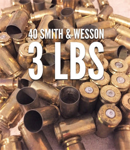 40 Smith & Wesson Brass Shells Used Spent Casings Empty 40 Caliber Pistol Handgun Spent Casings Uncleaned Unprocessed 