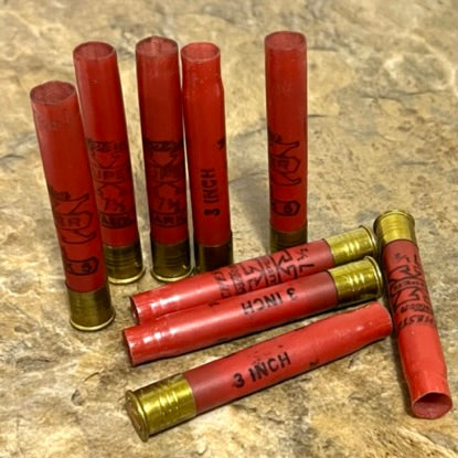 410 Gauge Empty Shotgun Shells Spent Red 3 Inch Hulls Fired Shot Gun Spent Casings 10 Pcs - Free Shipping