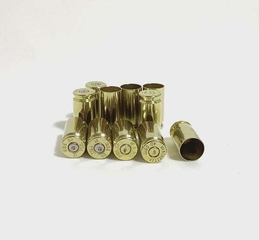 40 Caliber Smith Wesson Used Brass Casings Polished