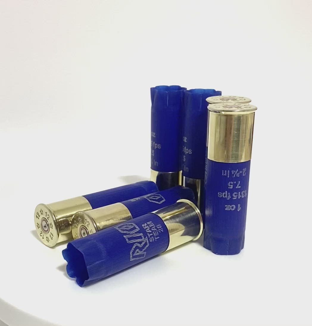 Hand Polished Blue Rio Shotgun Shells DIY Boutonnieres 