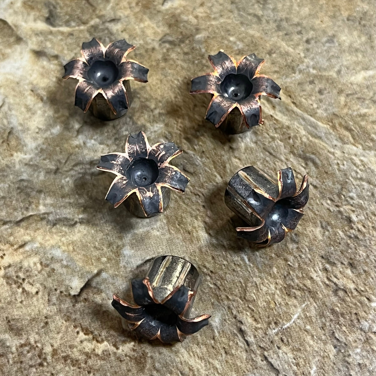 45 ACP Bullet Blossoms Black Copper 3 Pcs