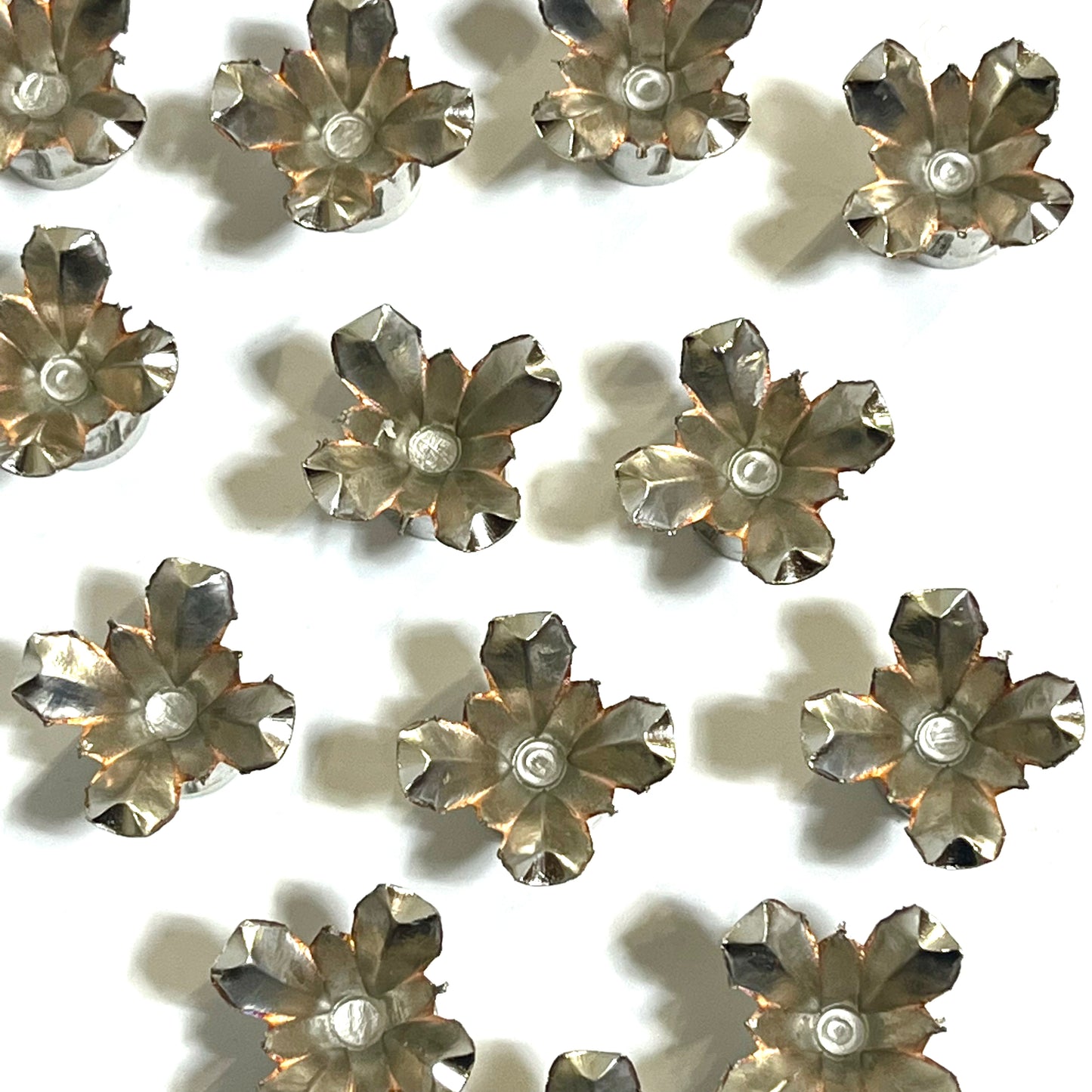 45 ACP Bullet Blossoms Silver Brass 3 Pcs