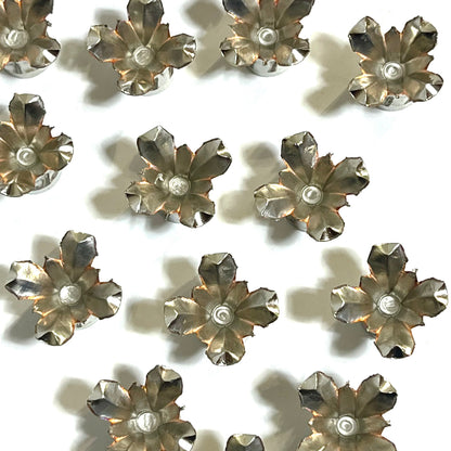 45 ACP Bullet Blossoms Silver Brass 3 Pcs