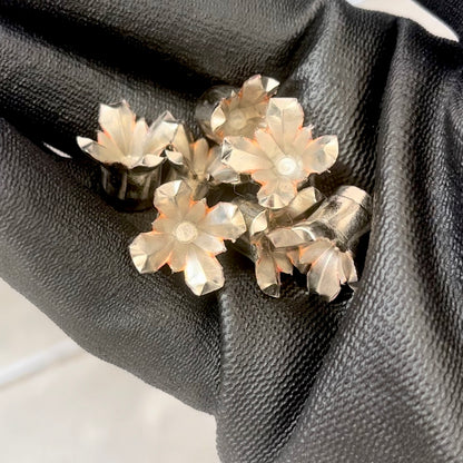 45 ACP Bullet Blossoms Silver Brass 3 Pcs - Free Shipping