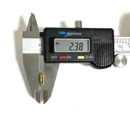 Deprimed 45 ACP Thin Cut Brass Polished Bullet Slices Qty 15